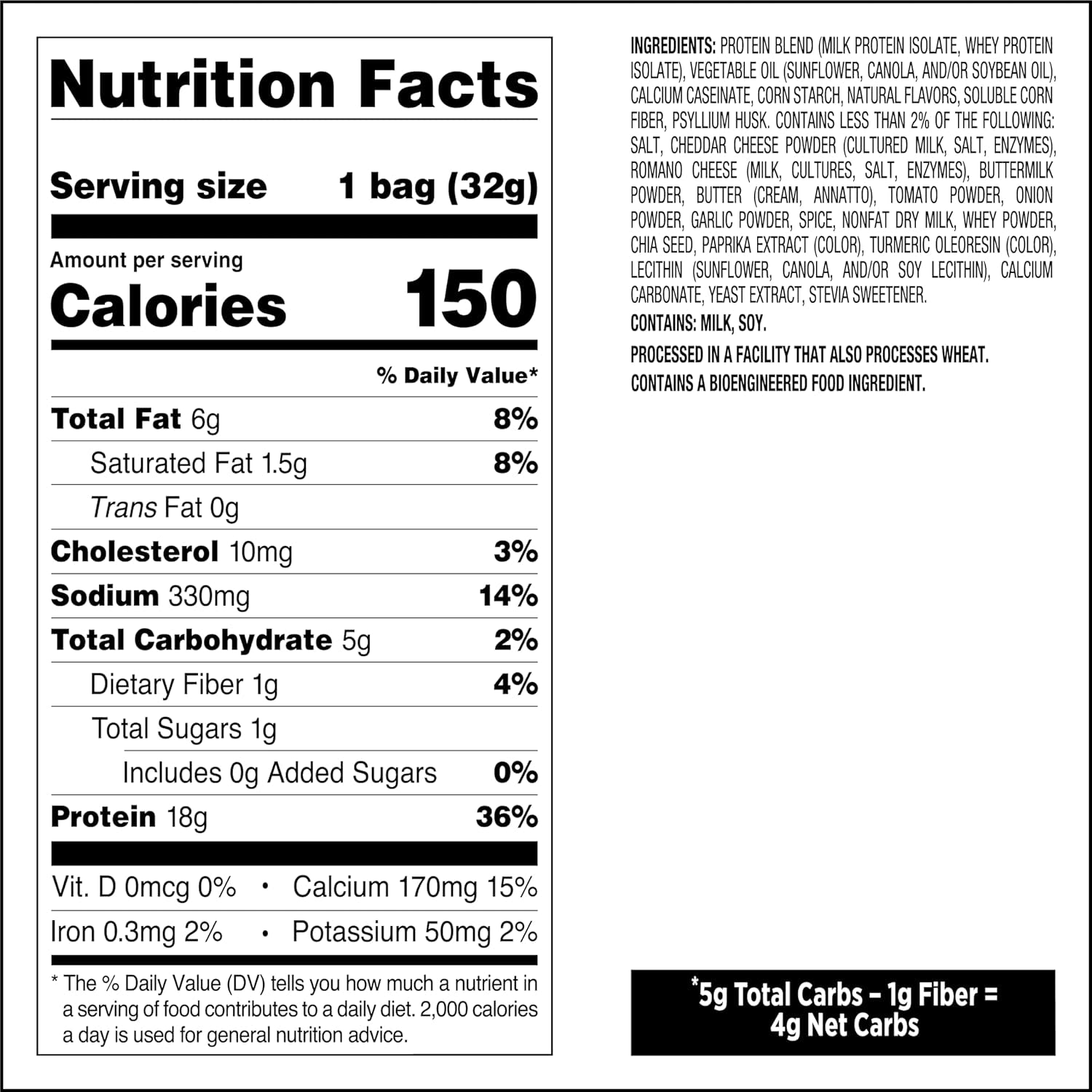 Nutrition Tortilla Style Protein Chips Variety Pack, Chili Lime, Nacho Cheese, Loaded Taco, Low Carb, High Protein, Gluten Free, 1.1 Oz (Pack of 12)