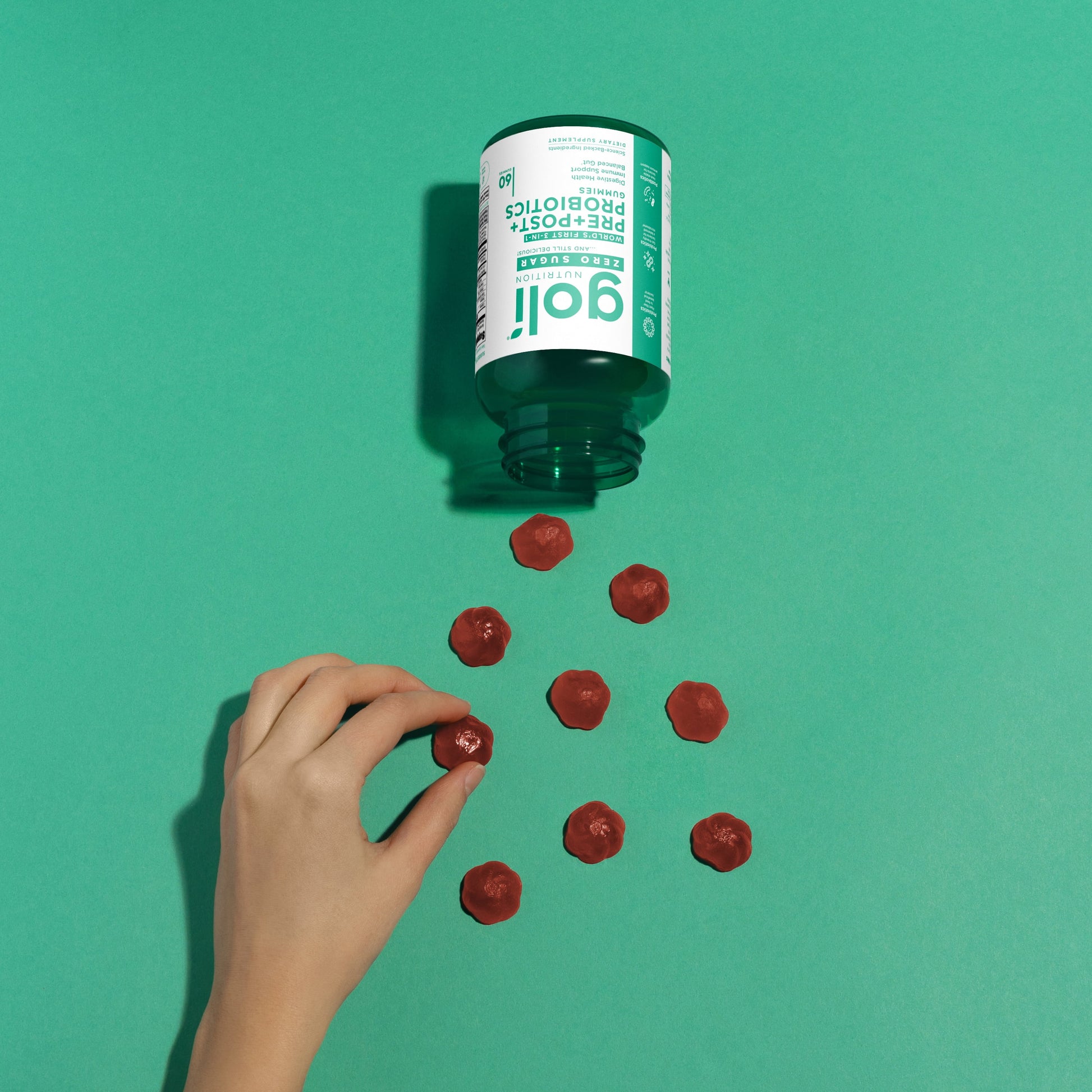Goli Nutrition Pre-Post-Probiotic Zero Sugar Gummies