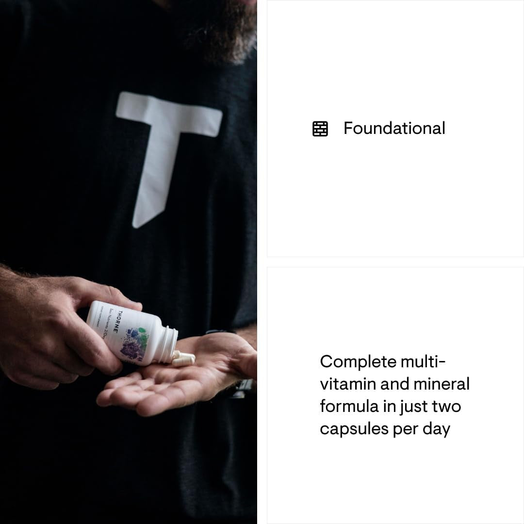 - Basic Nutrients 2/Day - Comprehensive Daily Multivitamin with Optimal Bioavailability - Vitamin & Mineral Formula - Gluten, Dairy & Soy-Free - 60 Capsules - 30 Servings