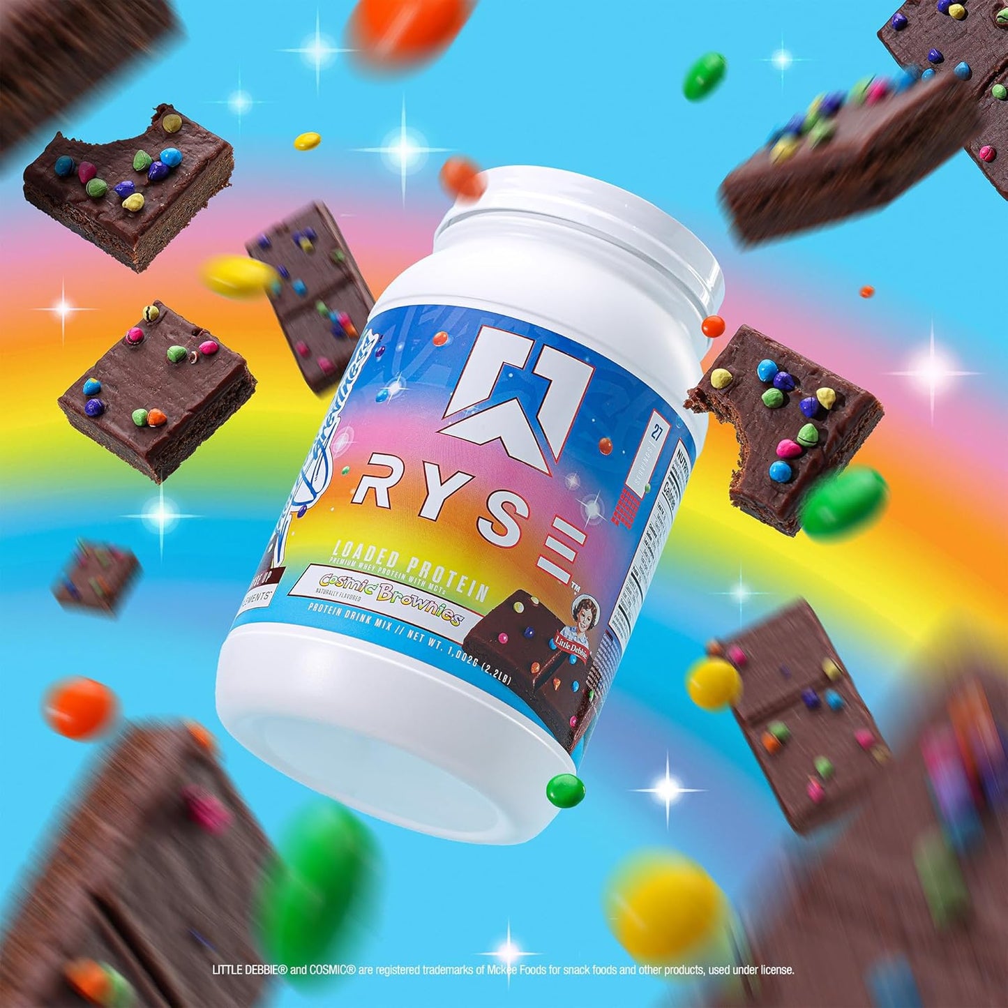 RYSE Loaded Whey Protein Powder - Little Debbie Cosmic Brownie 