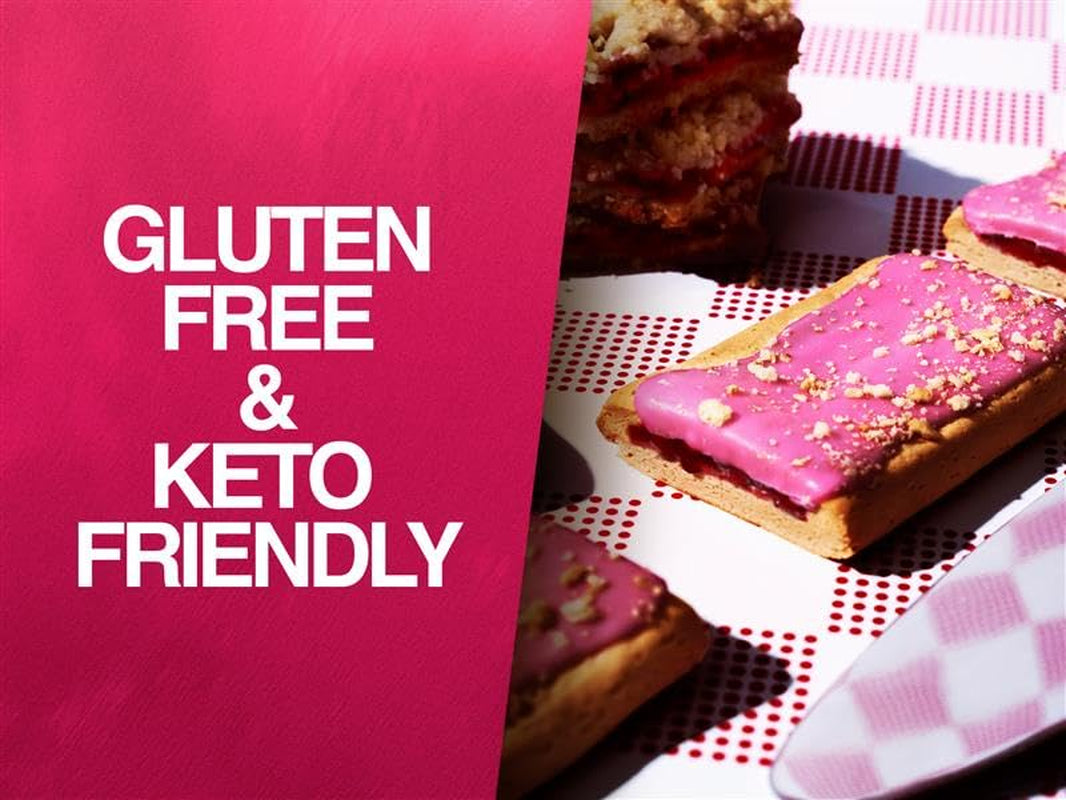 22G Protein Pastry+ Cherry, Low Carb Meal Replacement Bar - Low Glycemic, Gluten Free Protien Snacks - Healthy Keto Snack Box 8 Zero Sugar Energy Bars - Bariatric Diabetic Friendly