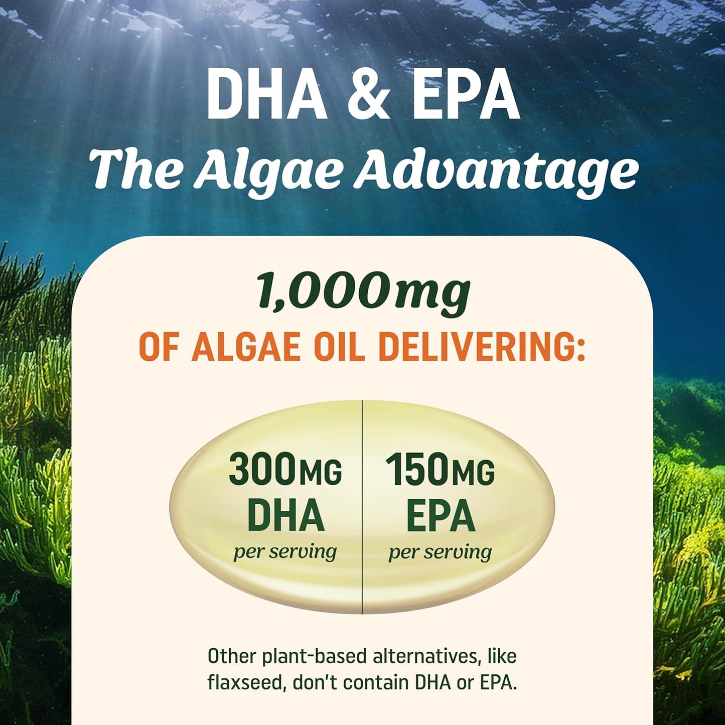 MAV Nutrition Vegan Omega 3 Algae Oil Capsules