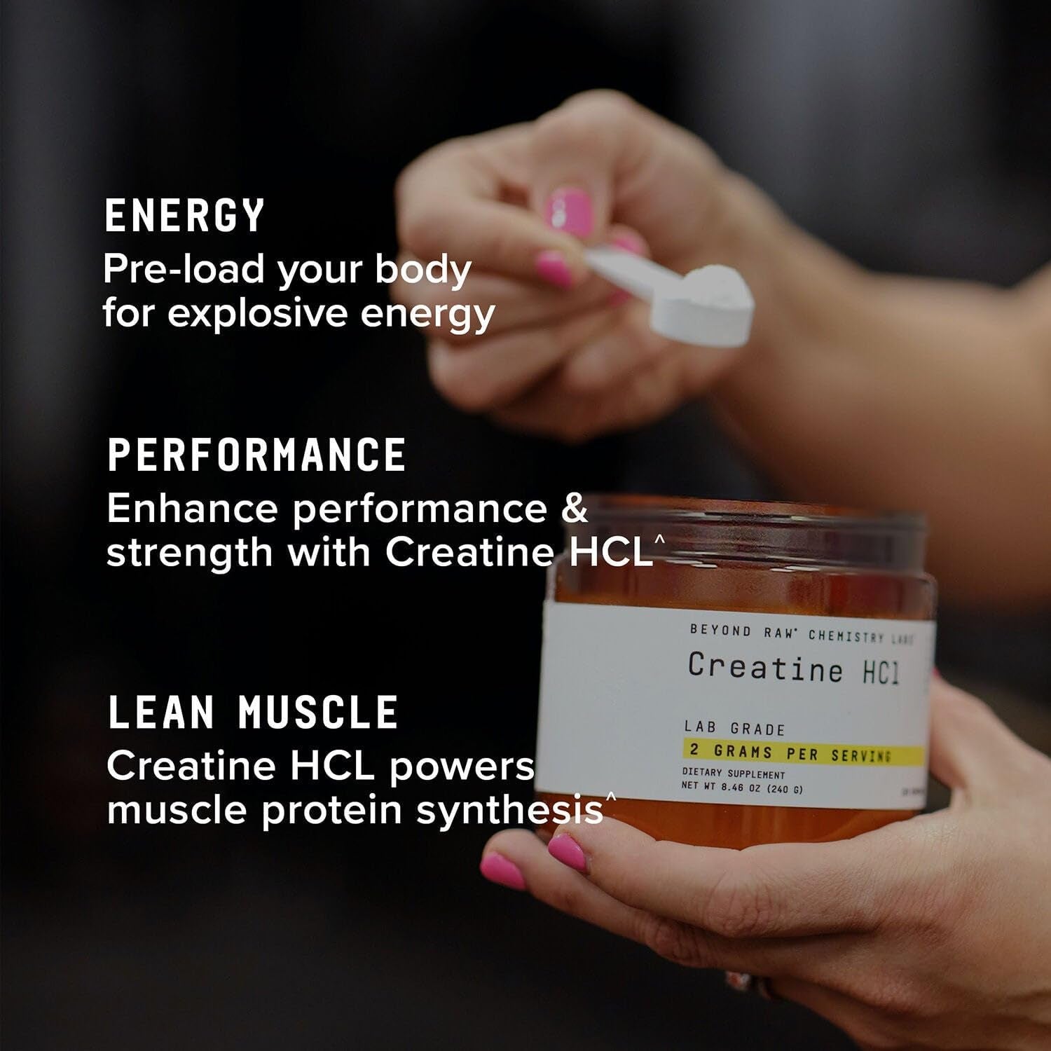 Beyond Raw Chemistry Labs Creatine HCL Powder